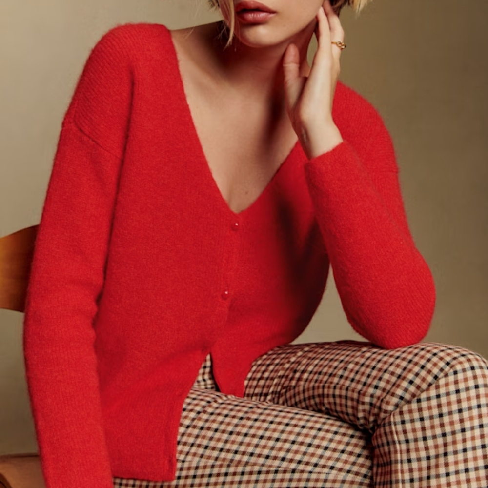 SÉZANE BARRY RED SWEATER 🌹🍒♥️